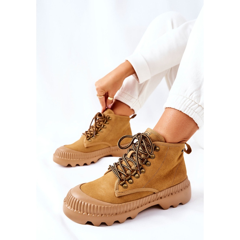 Cizme Trappers din piele Big Star II274366 Camel maro 2