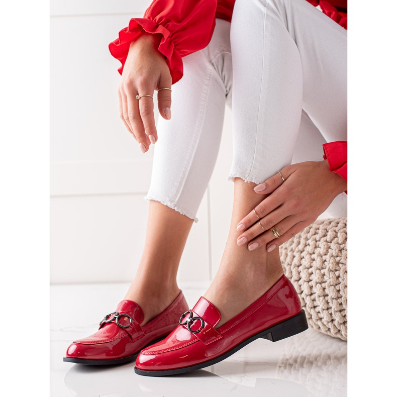 Goodin Mocasini lăcuți roșu 1 Goodin Mocasini lăcuți roșu 1