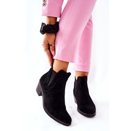 Cizme negre pe toc înalt Sergio Leone BT620 negru 1