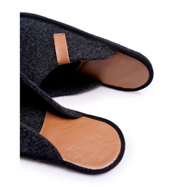 Big Star Papuci de casă pentru bărbați Panto Fino II167009 Negru-Maro 1