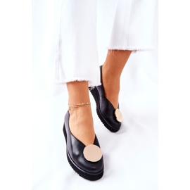 Pantofi de balerină pe platformă Maciejka Negru 5315B-01 2