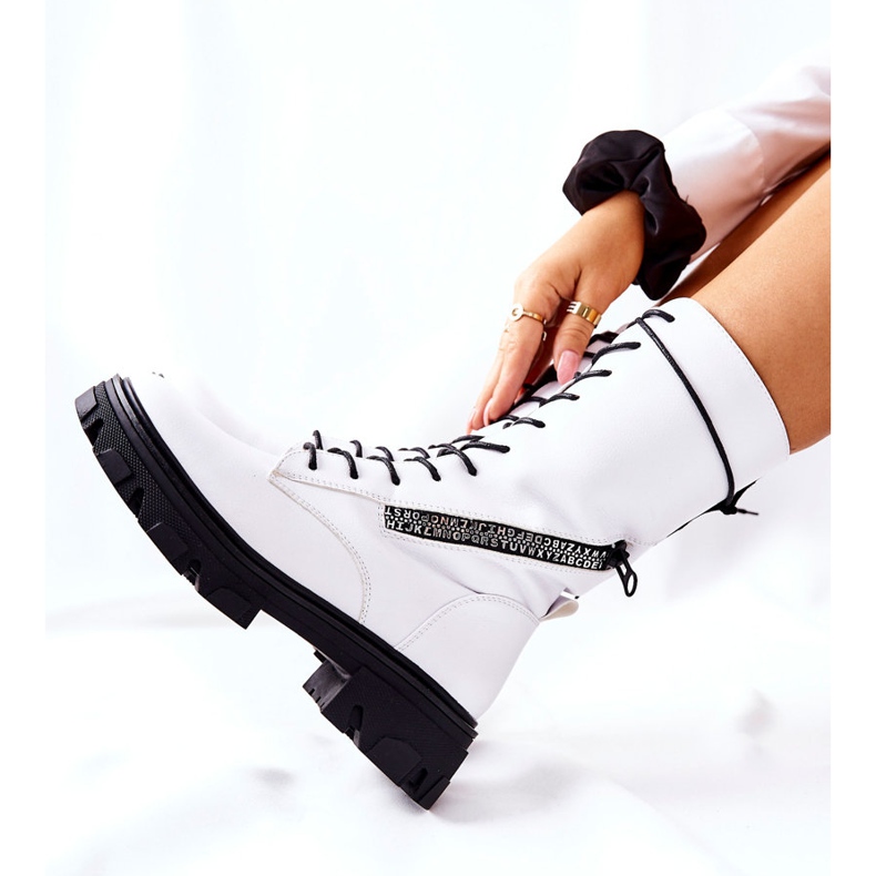 Cizme Glany Sergio Leone TR747 Alb 2