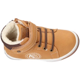 American Club Pantofi sport Club American XD21 / 21 Camel Warm cu blană galben 2