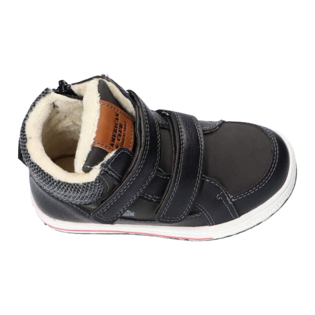American Club XD24 / 21 Pantofi sport negri calzi cu blană negru 1