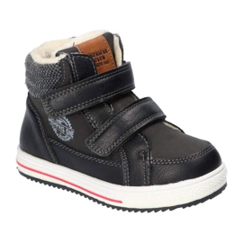 American Club XD24 / 21 Pantofi sport negri calzi cu blană negru 4