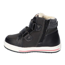 American Club XD24 / 21 Pantofi sport negri calzi cu blană negru 3