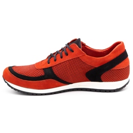 Polbut Pantofi sport bărbați C47P roșu cu negru roşu 1