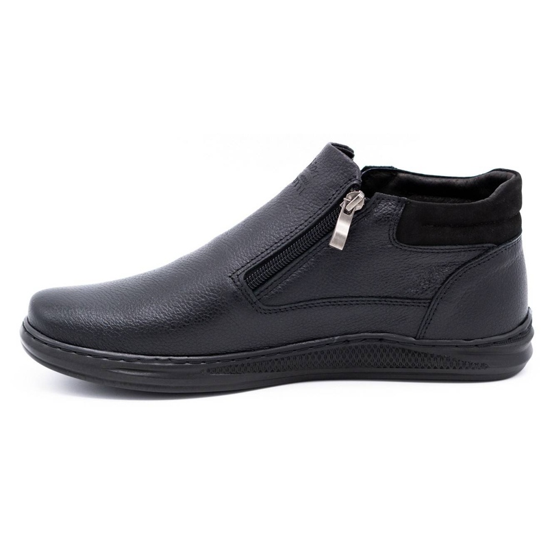 Polbut Cizme negre de iarnă pentru bărbați K29F negru 1