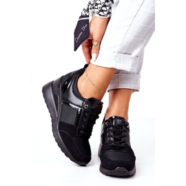 Adidași cu toc Vinceza 10606 Negru 2