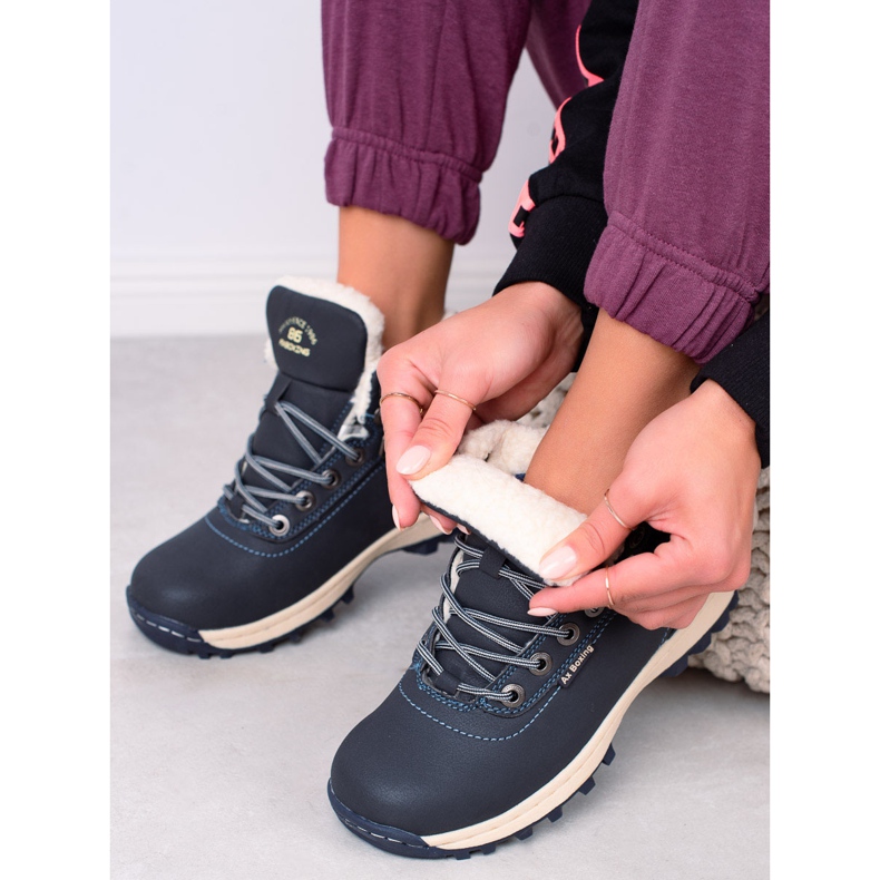 Ax Boxing Pantofi de trekking calzi albastru marin 1