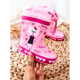 Copii din cauciuc roz Galoshes Ursul lui Zinstina 1
