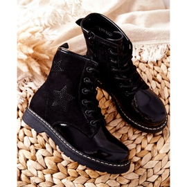 Vinceza Cizme pentru copii Black Gander negru 2