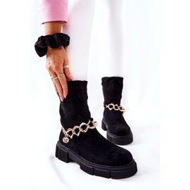 FB2 Cizme de muncitor din piele neagră Hellio negru 2