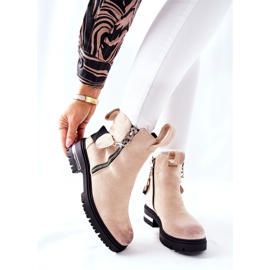 PS1 Ghete izolate cu fermoar Beige Cortona bej 2