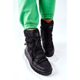 S.Barski Cizme de zăpadă negre calde pentru femei Cironeus negru 2