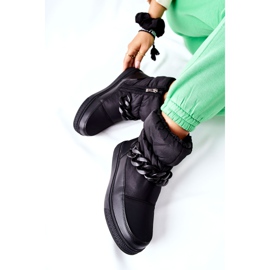 S.Barski Cizme de zăpadă calde negre pentru femei Khariche negru 1