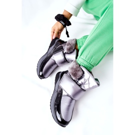 S.Barski Cizme de zăpadă calde pentru femei Gri Evamia argint 1 S.Barski Cizme de zăpadă calde pentru femei Gri Evamia argint 1