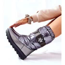 S.Barski Cizme de Zăpadă Înalte pentru Femei Gri Eunousa argint 2 S.Barski Cizme de Zăpadă Înalte pentru Femei Gri Eunousa argint 2