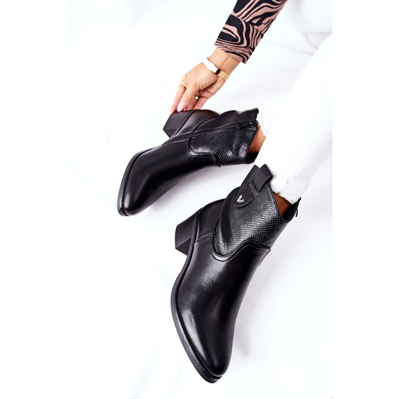 S.Barski Cizme de damă izolate negre Palile negru 1 S.Barski Cizme de damă izolate negre Palile negru 1