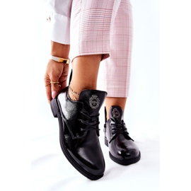 Pantofi lăcuți Sergio Leone Warmed PB262 Negru 1