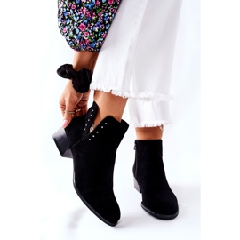 Cizme din piele de căprioară Sergio Leone BT217 Negru 1