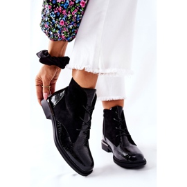 Cizme din piele de căprioară Sergio Leone BT401 Negru 1