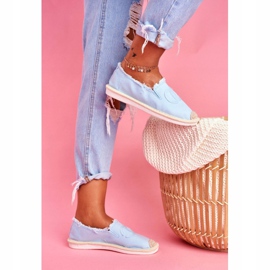 PS1 Espadrile albastre pentru femei Flaure albastru 2