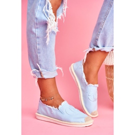 PS1 Espadrile albastre pentru femei Flaure albastru 3
