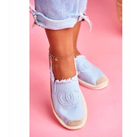 PS1 Espadrile albastre pentru femei Flaure albastru 4