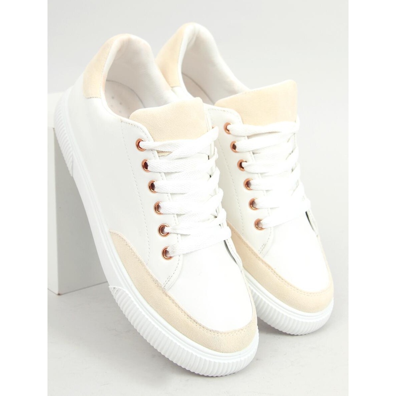 Adidași de damă albi 6110 Galbeni 1