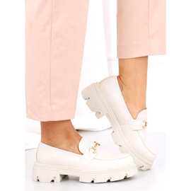 Mocasini cu talpă groasă YY11 Bej 2