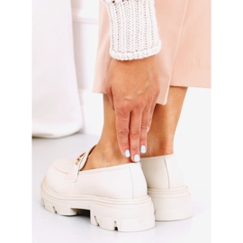 Mocasini cu talpă groasă YY11 Bej 1