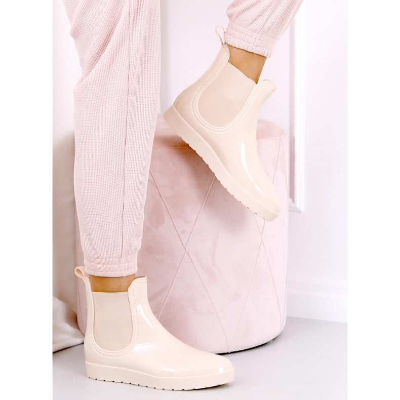 Cizme Galoshes Jodhpur Lubu Beige bej 1