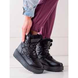 S. BARSKI Czarne Śniegowce S.BARSKI negru 1 S. BARSKI Czarne Śniegowce S.BARSKI negru 1