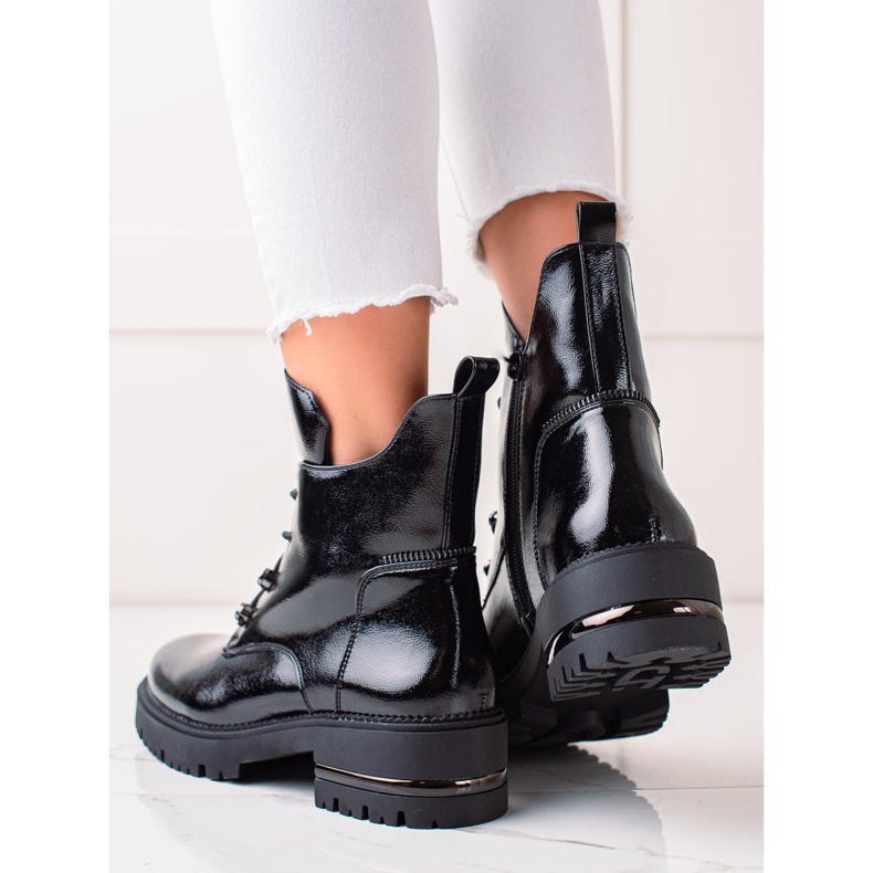 Lucrători la modă cu șireturi de Sergio Leone negru 2