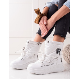 Cizme de zăpadă VINCEZA sclipitoare alb 1 Cizme de zăpadă VINCEZA sclipitoare alb 1