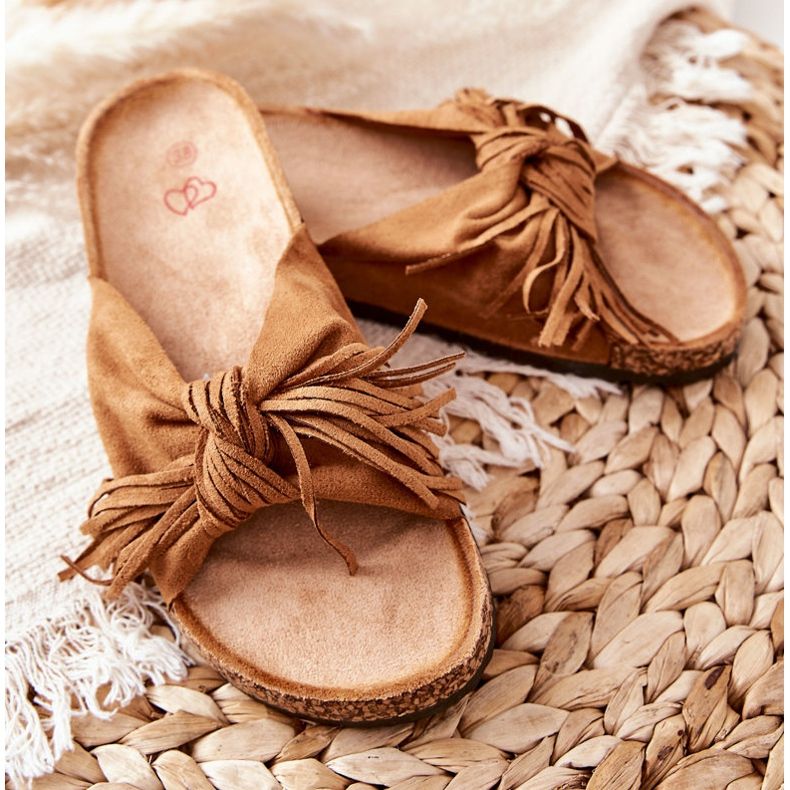 FW1 Flip-flops Camel Taryne Cork Sole maro 2
