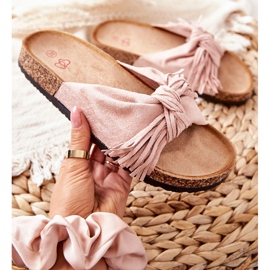 FW1 Papuci Taryne roz pe talpa de plută 1