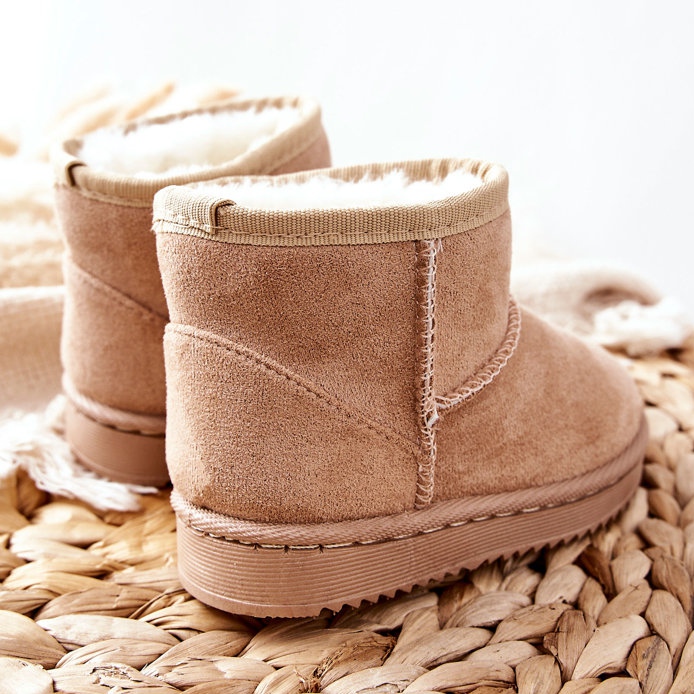 FR1 Cizme de zăpadă calde pentru copii Beige Gooby bej 2