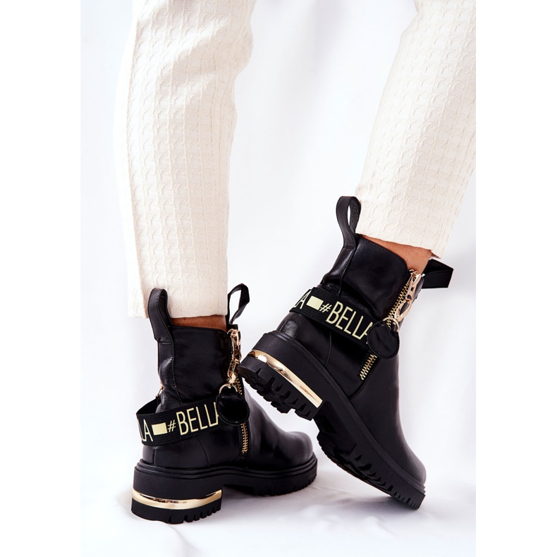 PM1 Cizme clasice cu dungi negre Lorie negru 2