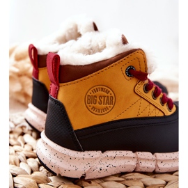 Cizme calde pentru copii Big Star II374072 Camel maro negru portocale 2