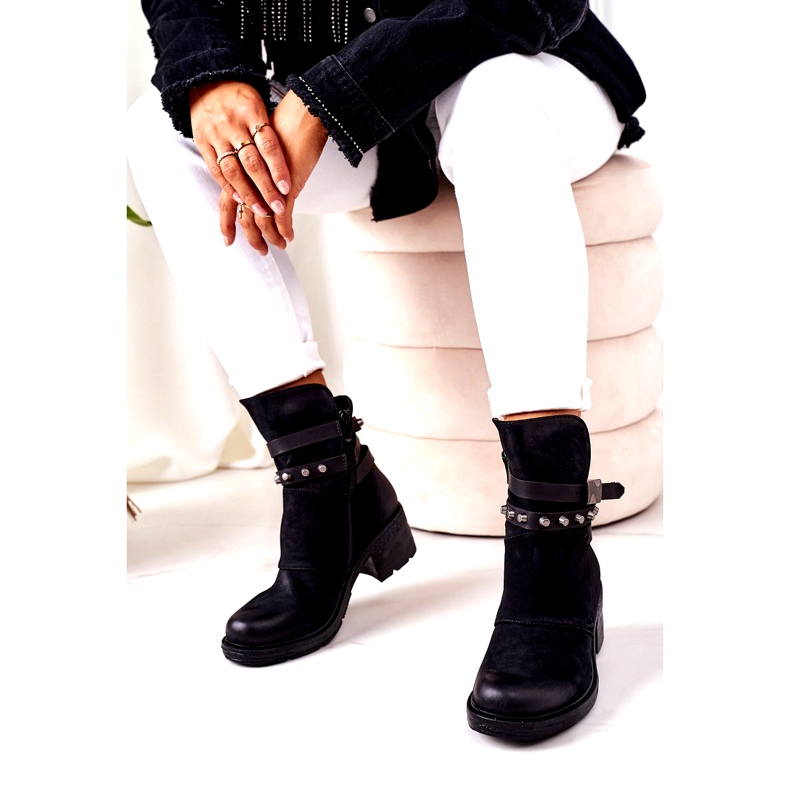 PS1 Cizme calde pe tocuri negre Effie negru 2