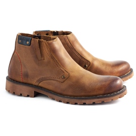 Olivier Cizme de bărbați 815 roșii maro 2 Olivier Cizme de bărbați 815 roșii maro 2