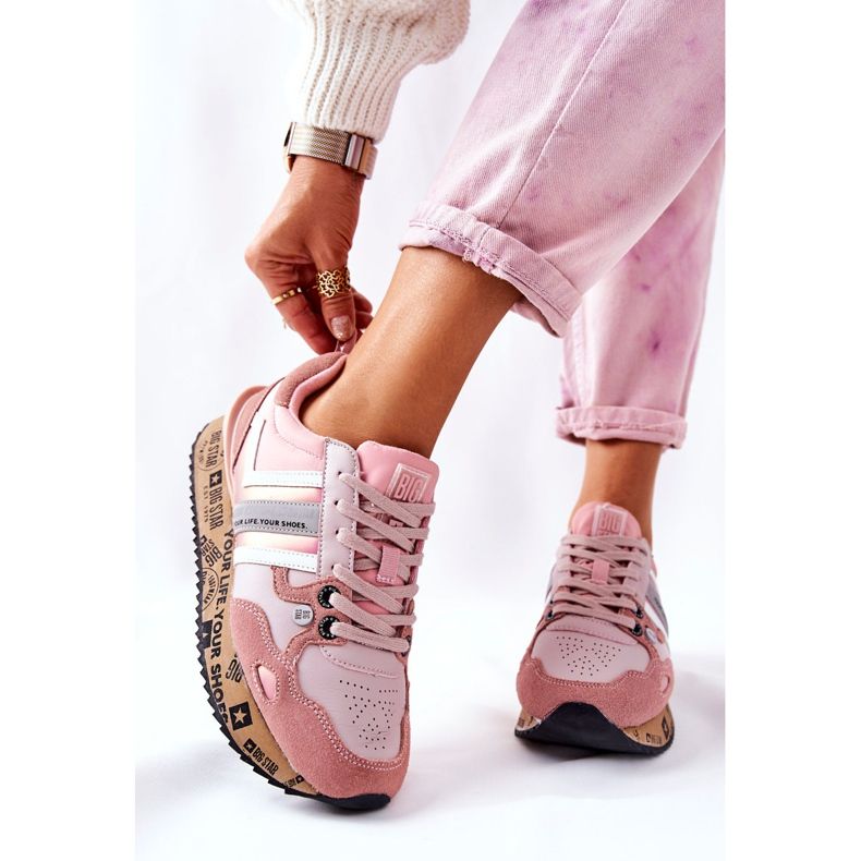 Încălțăminte sport de damă Big Star II274298 Roz 2
