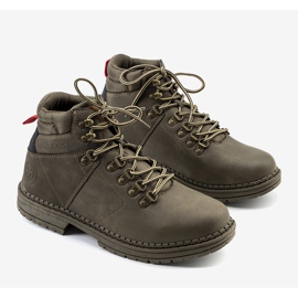 Cross Jeans Pantofi de trekking pentru bărbați cu cruce verde Jeans Chapa 1