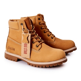 Cizme din piele Trappers Big Star II174264 Camel maro 1 Cizme din piele Trappers Big Star II174264 Camel maro 1