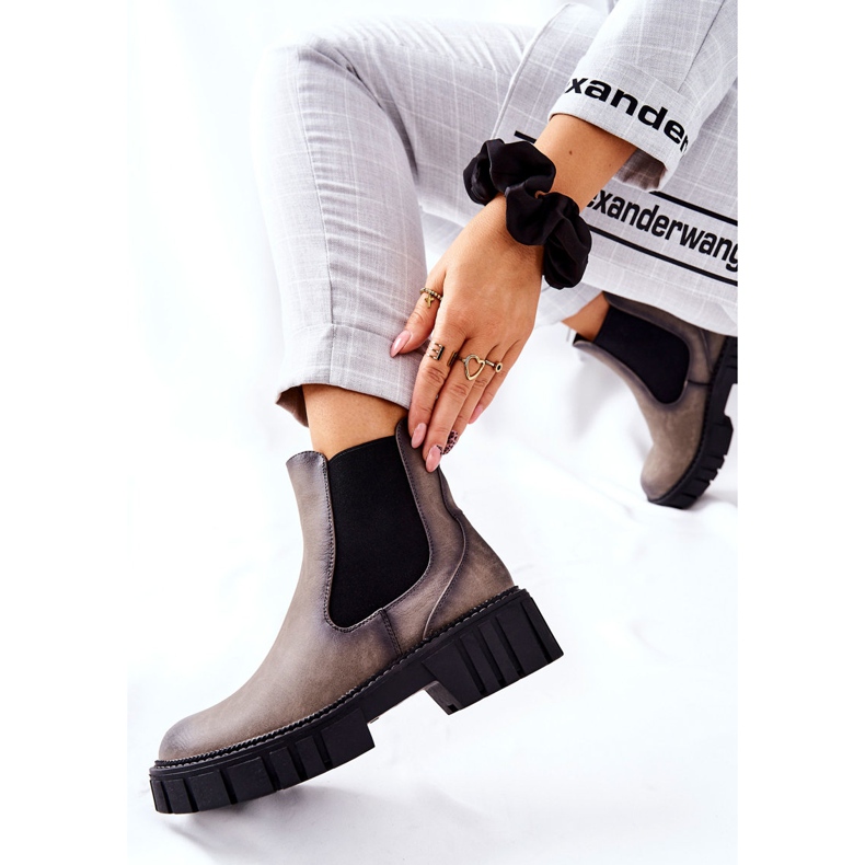 Cizme Lucrători Trailer cald Sergio Leone TR761 Gri 2