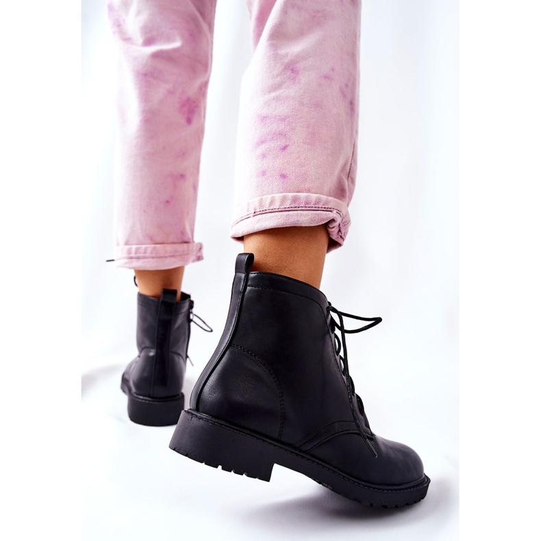 PH1 Cizme clasice din piele neagră Melome negru 2