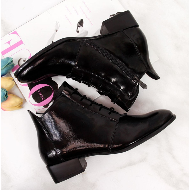 Ghete neizolate lăcuite Potocki W WOL33A negru 1