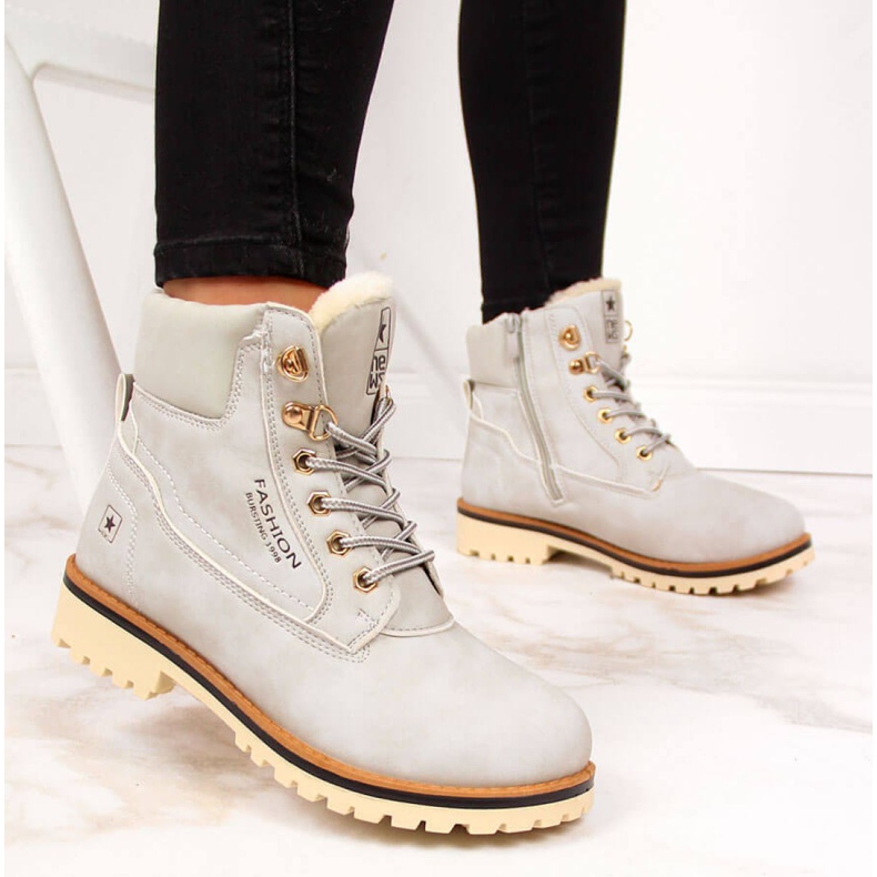 Cizme izolate pentru femei News W EVE249B gri 1